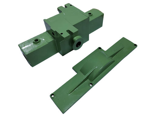 ASTM A536 65-45-12 Pièces métalliques de coulée Couche en poudre et boîtier d'usinage de précision pour pompe à double tête